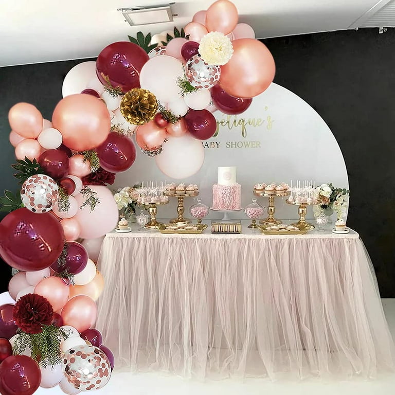 18th Birthday Decorations For Her - Pink and Rose Gold Theme - Balloons,  Banner