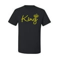 thumbnail image 2 of Wild Bobby, King Gold Script, Pop Culture, Men Graphic Tee, Black, Small, 2 of 4