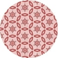 thumbnail image 1 of Ahgly Company Machine Washable Indoor Round Transitional Red Area Rugs, 5' Round, 1 of 7