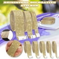 thumbnail image 3 of 6 Rows Sparkling Resin Diamond Ribbon Wrap with Self-adhesive Backing for Gift Wrapping and Laptop Phone Case Decorative Rhinestone Trim, 3 of 3