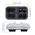 thumbnail image 3 of Oleegame 1PC Baby Popsicle Molds New Food Grade Silicone Quadruple Ice Grid Ice Ball Tools For Dog Bull Dog Ice Grid Tools For Home Dog Shaped Ice Grid Ice Box, 3 of 4