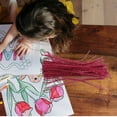 thumbnail image 3 of LOLIPPYY 100Pcs Rosy Chenille Stems for Crafts DIY Twisting Rod for Family Fun, 3 of 5