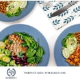 thumbnail image 3 of Homienly Wheat Straw Dinner Plate Set of 8, 9 Inch, Unbreakable Microwave Dishwasher Safe Household Tableware Alternative to Plastic, Plastic Dinner Plates, Blue, 3 of 8