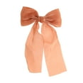 thumbnail image 4 of Unique Bargains 1 Pc Elegant Bow Ribbon Duckbill Hair Clips Hairdo Clip Orange, 4 of 5