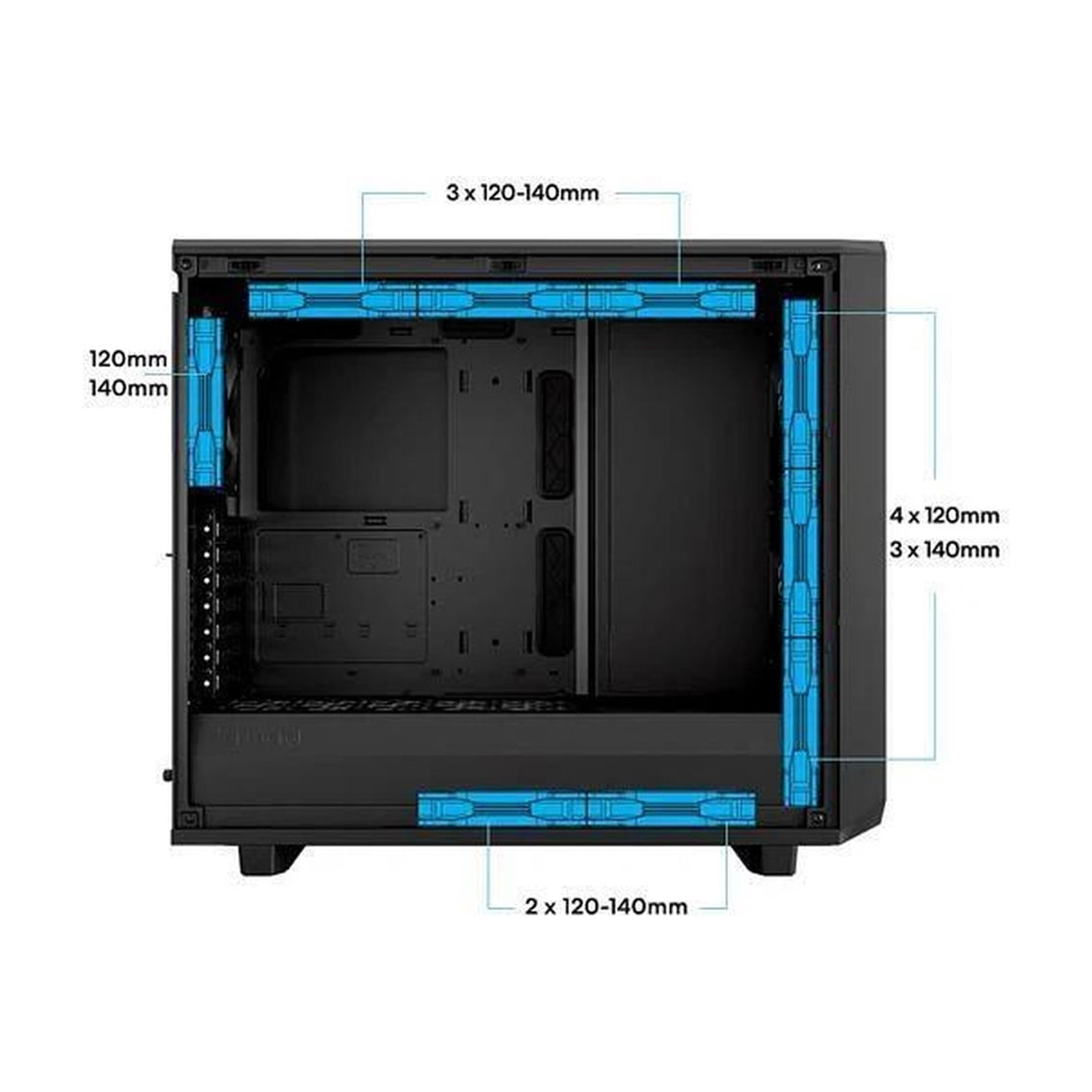 Fractal Design Meshify 2 Black ATX Flexible Mid Tower Computer Case