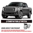 thumbnail image 5 of BRYGHT-Chrome Clear Headlights Assembly Headlamps Pair For 2009-2014 Ford F150 F-150, 5 of 7