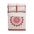 thumbnail image 3 of Modern Heirloom Caroline Red Floral Embroidered and Pieced Single Pillow Sham, Standard Size, 3 of 5