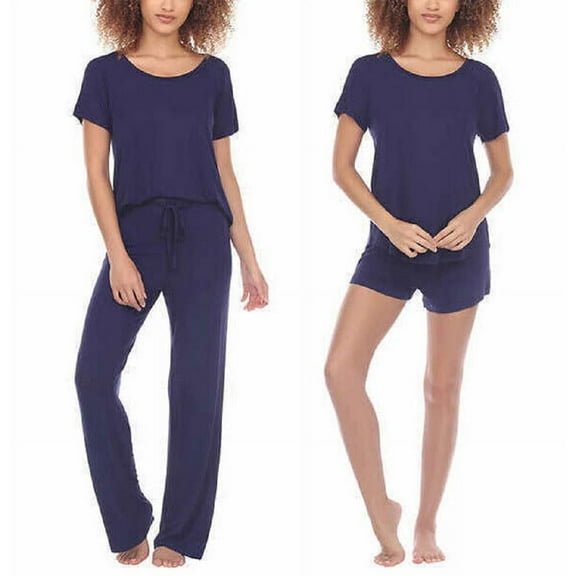 Honeydew Ladies 3-piece Pajama Set Size: S, Color: North Star Navy