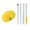 Yellow, variant on EverydayNest Ceiling Fan Duster,1.4m Telescopic Circular Sweep Brush,Bendable Microfiber Head,Washable Extendable Cleaner for Fan Blades and High Ceilings,Yellow