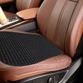 thumbnail image 3 of Universal Linen Seat Cushion Set Breathable Mesh Grid Design Three Piece Mat for Enhanced Year Round Driving Comfort, 3 of 5
