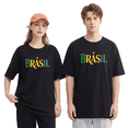 thumbnail image 5 of Brasil Cool Graphic Tee For Men And Women, Outdoor Vacation Cotton Short Sleeves T-Shirt, 5 of 6