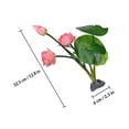 thumbnail image 2 of unbranded Adorno Flor De Loto Rosa Para Platos Sashimi Ideal Para De Restaurante Japonés, 2 of 8