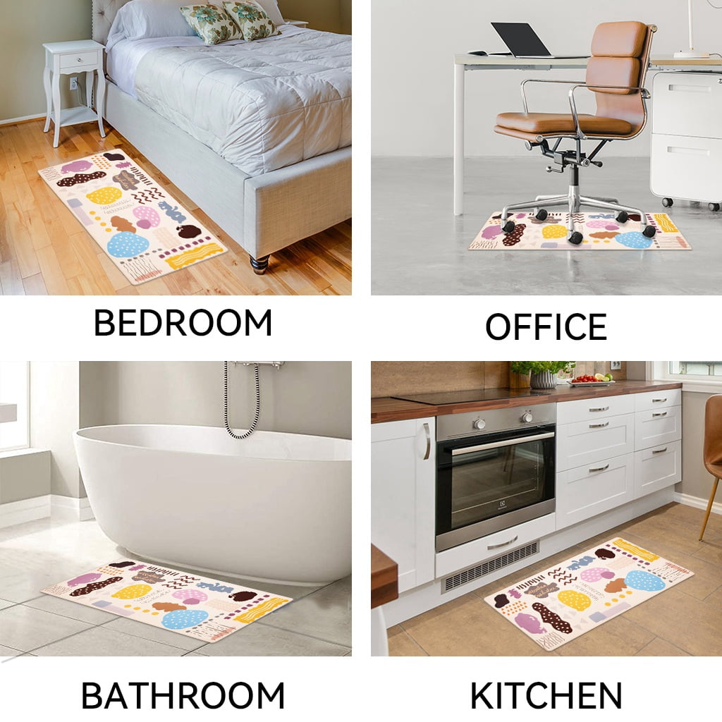 Ray Star Cushioned Kitchen Mat 19.7''x47.2'',0.31 Inch Thick Kitchen Matt for Standing