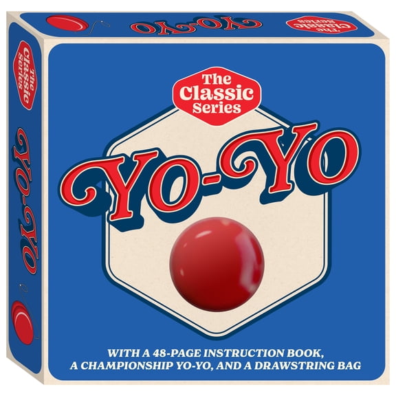 Hinkler - Retro Box Learn Yoyo Skills - Complete Kit, Instruction Book, Red Championship Yoyo, Drawstring Bag, Beginners-Hobbyists, Kids-Teens-Adults