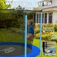 thumbnail image 4 of FUNTOK 8FT Trampoline for Kids Trampoline with Basketball Hoop, 330LBS Capacity Outdoor Round Trampoline with Net Enclosure Ladder for 2-3 Kids, 4 of 9