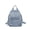 Blue, variant on Women's Denim Mini Backpack, Small Vintage Canvas Purse with Multiple Zipper Pockets, Lightweight Preppy Daypack