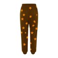 thumbnail image 4 of BiZtdJrK Womens Sweatpants Fashion Star Print Joggers Pants Casual Drawstring High Waist Cinch Bottom Trousers with Pockets Y2k Streetwear Brown L 90 Off Clearance Sale, 4 of 6