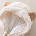 thumbnail image 5 of Beautyzll 0-24 Months Baby Boys Girls Winter Warm Ear Hooded Romper Jumpsuit Jacket Overcoat Newborn Thick Down Coat, 5 of 9