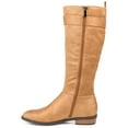 thumbnail image 3 of Journee Womens Lelanni Extra Wide Calf Stacked Heel Knee High Boots, 3 of 10