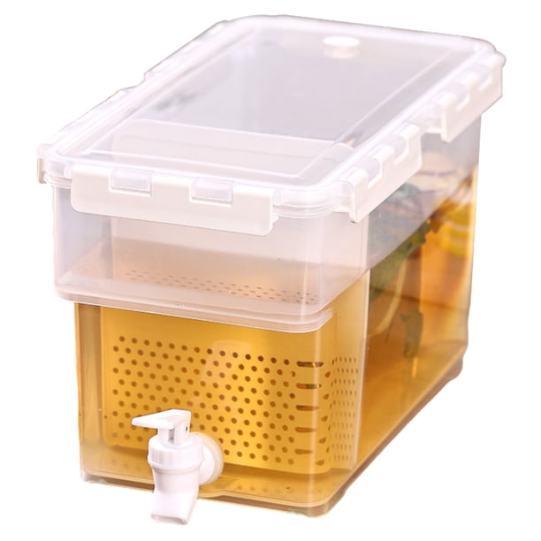 Cubo de agua fría de 6L con grifo, tetera de agua de té de limonada para jardín, fiesta en casa