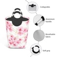 thumbnail image 2 of DouZhe 50L Rectangular Laundry Basket, Pink Watercolor Cherry Blossom Prints Waterproof Foldable Laundry Hamper with Aluminum Handles, 2 of 6