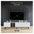 thumbnail image 2 of Modern TV Stand for 80" TV with Three Doors, Media Console Table, Entertainment Center with Large Storage Cabinet for Bedroom, Living Room, Bedroom, White, 2 of 9