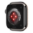 thumbnail image 4 of ELEHOLD For Apple iWatch Series 9/8/7 45mm Shockproof Protective Heavy Duty Bumper Cover Glitter Rhinstones Case, Zinc Alloy+PC Material, Impact Resistant , Shock Absorbent - Black, 4 of 5