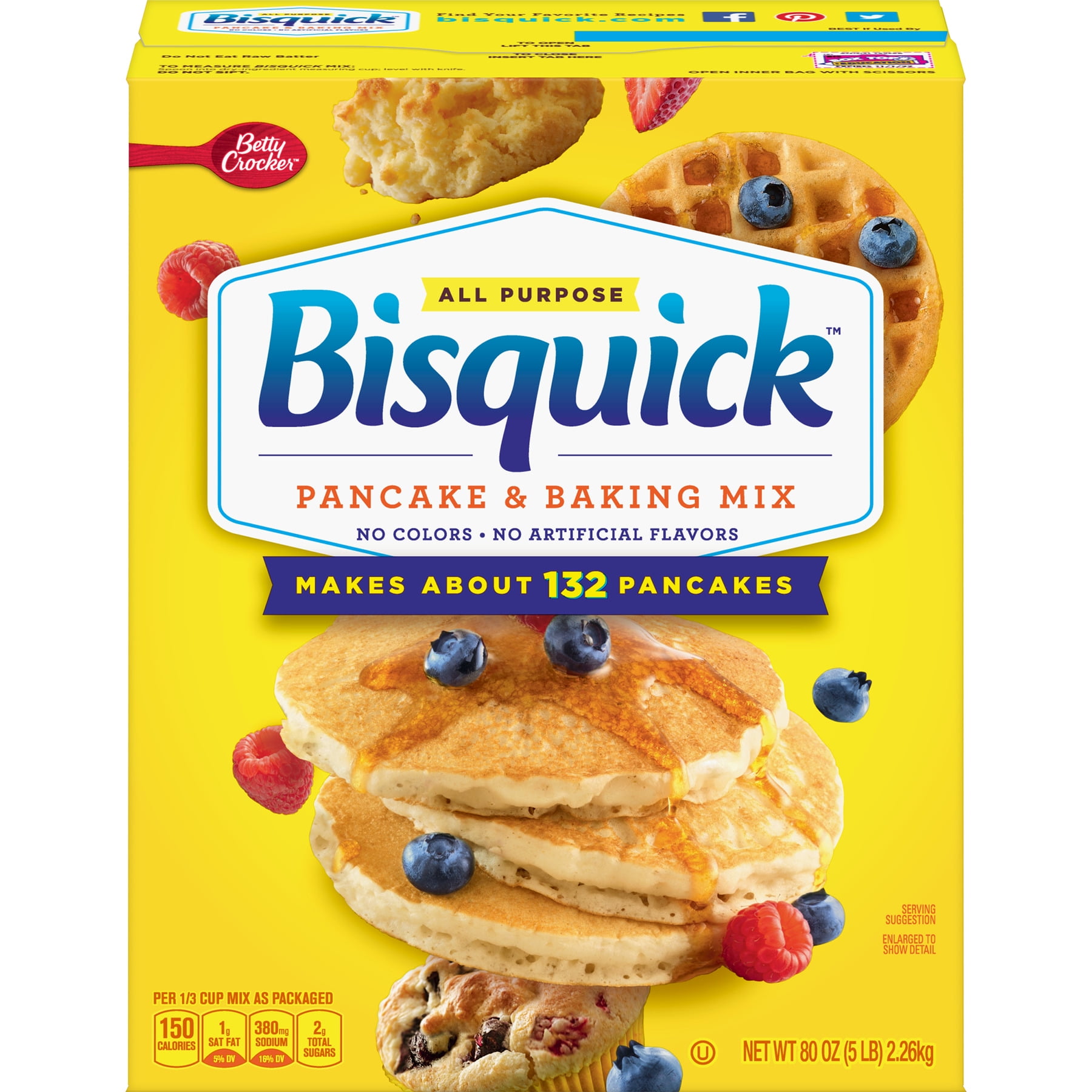 Bisquick AllPurpose Baking Mix 5 Lb., 80 oz, 80.0 OZ