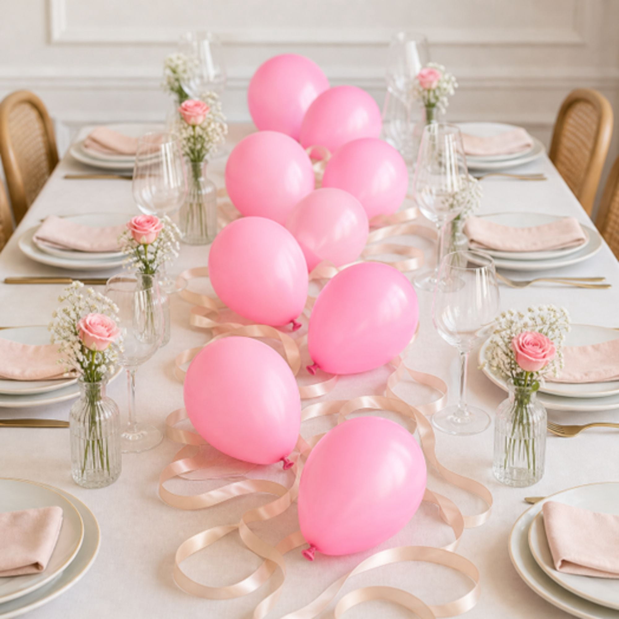 12" Pink Latex Balloons, 15 Pieces, by Way To Celebrate