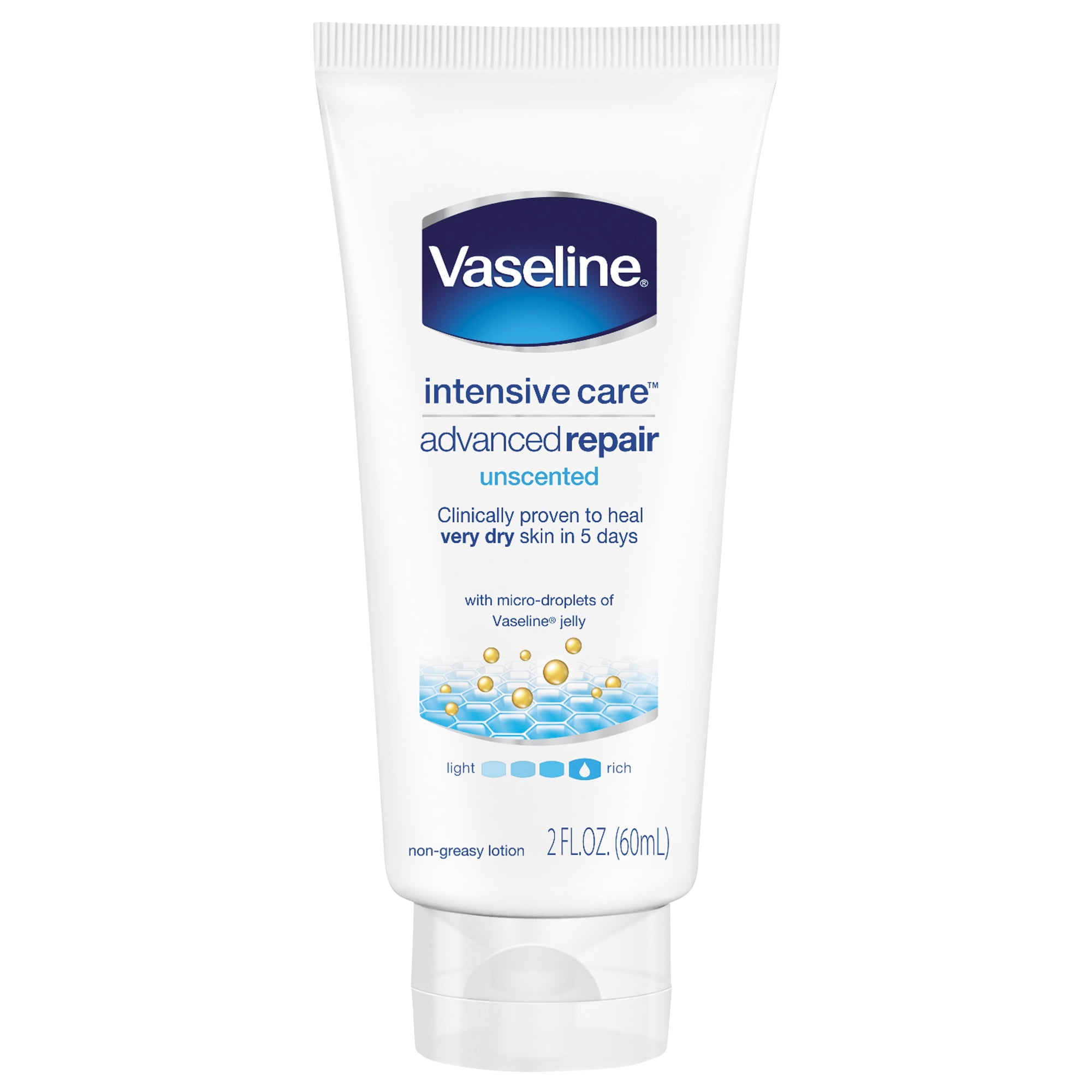 Vaseline Intensive Care Advanced Repair Lotion, Fragrance Free, 2 Oz