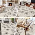 thumbnail image 5 of Large Area Rugs for Living Room Bedroom, Farmhouse Dandelion 8'x10' Rug Washable Carpet Runner Indoor Outdoor, Spring Modern Minimalist Country Flower Non Slip Floor Mats Rug for Kitchen, Patio, 5 of 8