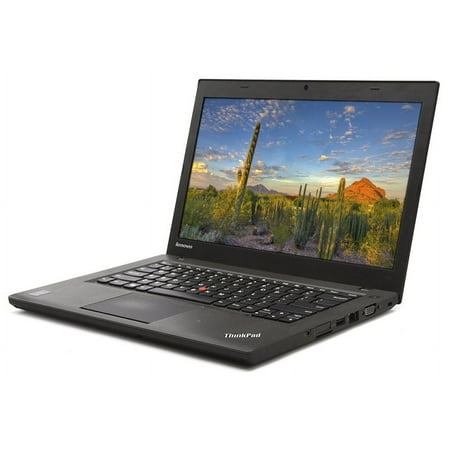 Lenovo ThinkPad T440 14" HD+ Laptop PC, Intel Core i7-4600U 2.10GHz, 8GB DDR3 RAM, 256GB SSD, Win-10 Pro x64 Grade B(Used)