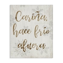 Stupell Industries Cariña Hace Frio Afuera Holiday Painting Wrapped Canvas Art Print Wall Art, 16 x 20