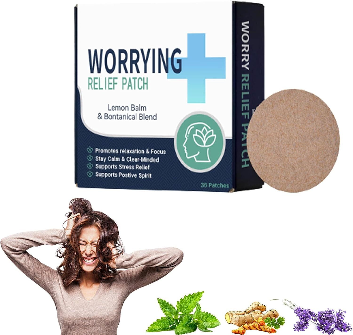 Worrying Relief Patch, Relaxing Relieve Anxiety Stress Acupoint Patches