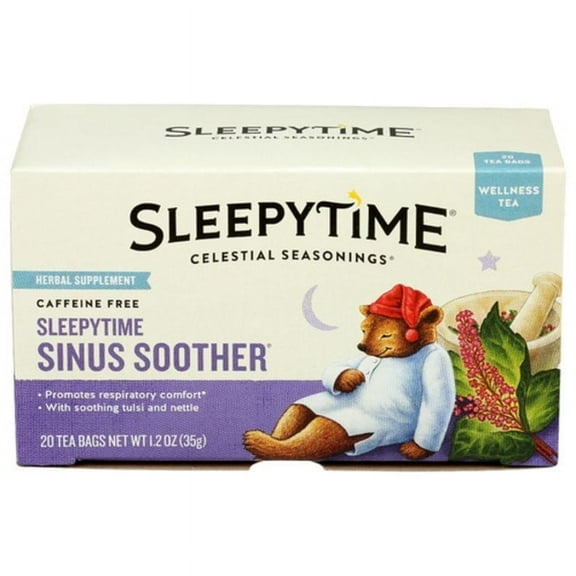 Celestial Sleepytime Sinus Soother Tea 20 ct Pack of 3
