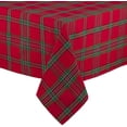 thumbnail image 3 of DII Farmhouse Christmas Plaid Dining Table & Kitchen Décor, Holiday Tablecloth, 60x84, Red & Green, 3 of 8