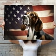thumbnail image 4 of Treeing Walker Coonhound Dog 4th of July Painting Canvas, Patriot American Dog Canvas, American Flag Diamond Art Canvas,Perfect for Home Decoration Festival Gift, 4 of 4