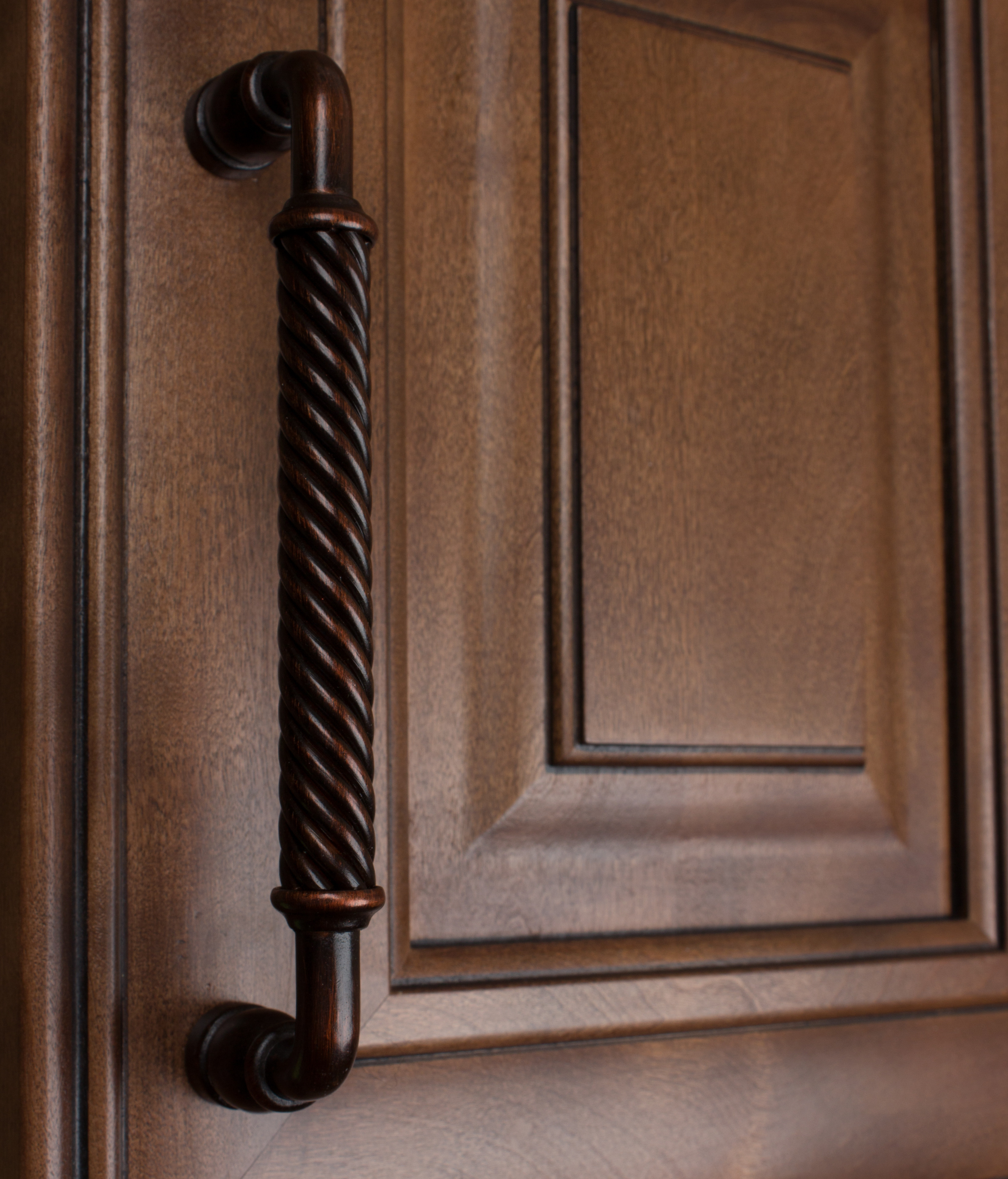 GlideRite 6-1/4 in. Center Rustic Bronze Twisted Cabinet Drawer Pull, Oil Rubbed Bronze - image 3 of 5