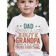 thumbnail image 1 of Camiseta informal para niño "Papá sabe mucho, pero el abuelo lo sabe todo". Manga corta negra con estampado de letras divertidas. Algodón ligero. Ideal para jugar en verano y para vestir de forma in, 1 of 6