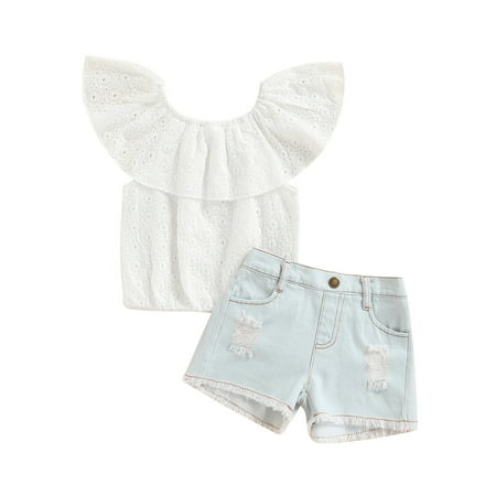 

Sngxgn The Mandalorian Baby Yoda 3 Piece Outfit Set: T-Shirt SkirtGirls Summer Outfits White 3-4 Years