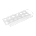 thumbnail image 1 of Florero de acrílico transparente Florero rectangular Florero Maceta con agujeros Centro de mesa decorativo para mesa de comedor de boda, fiesta, boda 12 Hoyos, 1 of 9