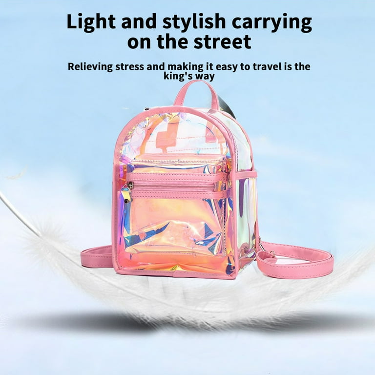Backpack One Shoulder Messenger Two Back Transparent Bag