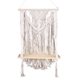 thumbnail image 1 of Estante colgante de pared de macramé, estante colgante flotante de madera de un solo nivel, organizador, decoración de pared, 1 of 8