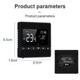 thumbnail image 2 of MH1823S Smart Water Heating Thermostat - AC85-250V, 2.4GHz WiFi, Smart Life App Control, Weekly Programming, Backlit LCD Display, ℃/℉ Switchable, Frost & Overheat Protection, 3A Load, ABS+PC, 2 of 5