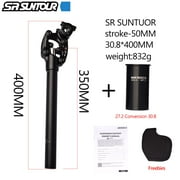 SR Suntour NCX Bicycle Suspension Seat Post with Standard Spring,Specification 30.8*400mm
