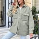 thumbnail image 1 of Chaquetas y abrigos casuales de manga larga sin capucha para mujer, chaqueta de forro polar de manga larga para otoño e invierno, sudaderas casuales, abrigo de mujer con forro grueso, 1 of 8