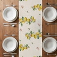 thumbnail image 6 of Summer Lemons Table Runner - 90 Inch Long, Kitchen Dining Table Runner Dresser Scarves, Rustic Black Plaid Truck Fruits Burlap Farmhouse Decor for Coffee Tables Wedding Party Banquet, 6 of 8