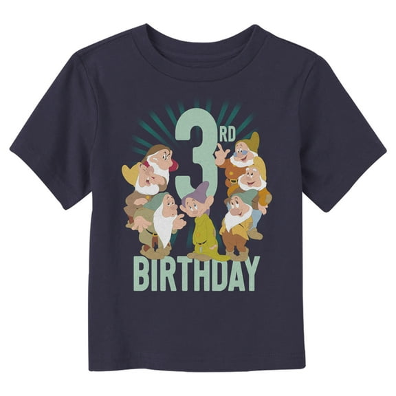 Toddler's Disney 3rd Birthday  Graphic Tee Navy Blue 2T