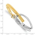 thumbnail image 4 of Auriga Fine Jewelry 925 Sterling Silver Gold-Tone Polished Bangle 7inch for Women, 4 of 4