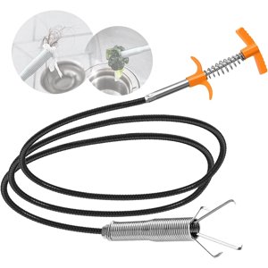 New Upgrade 35 Inch Drain Snake Hair Drain Clog Remover Tool - Sink Drain Cleane